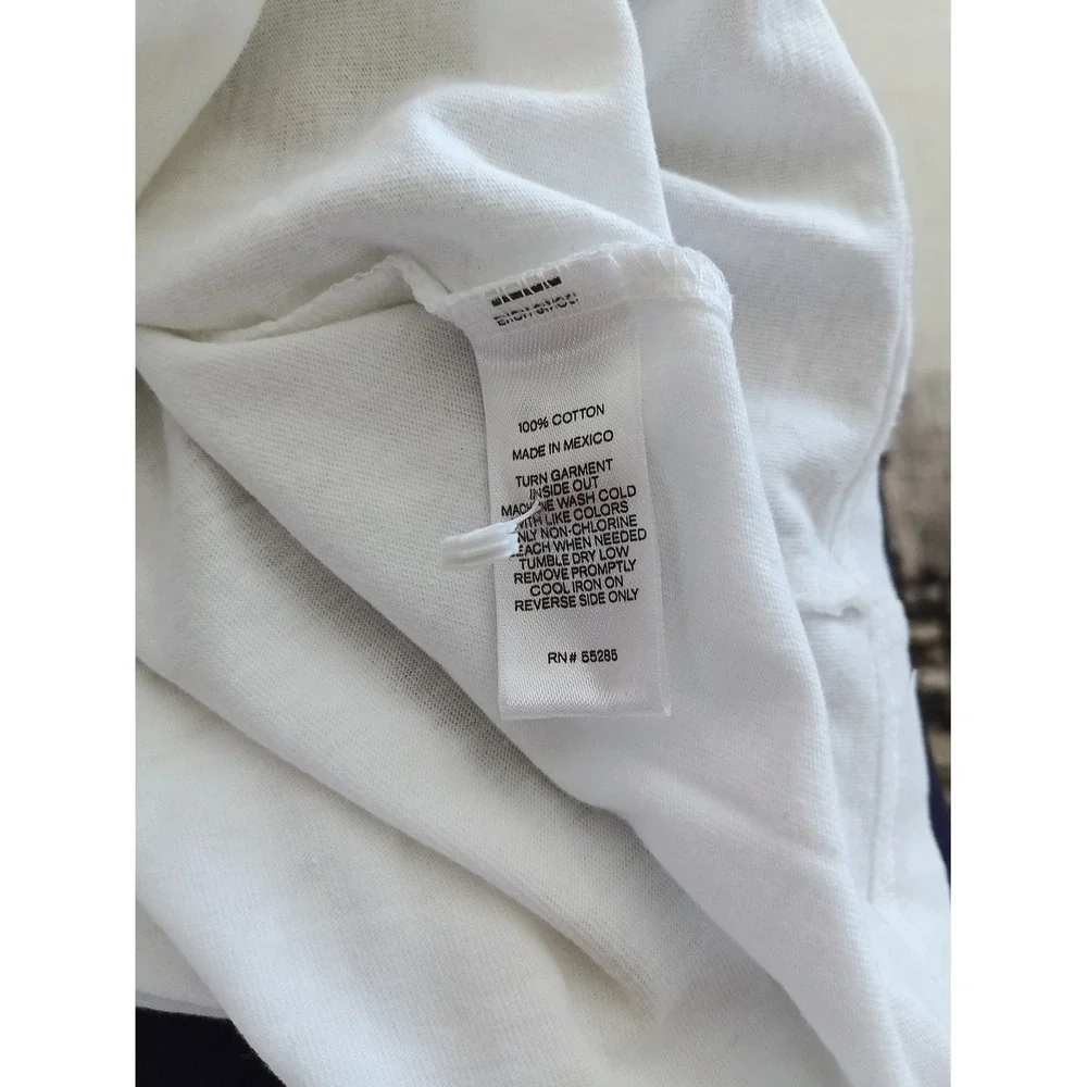 Express Men's White Graphic‎ Tee with Camouflage Print